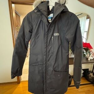 Columbia Black Parka Coat